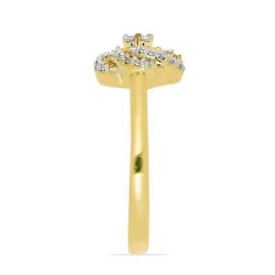 BUY NATURAL WHITE DIAMOND GEMSTONE 14K GOLD CLASSIC RING